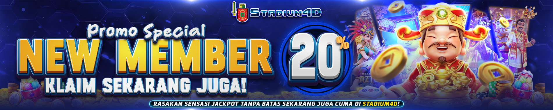 BANNER BONUS NEW MEMBER STADIUM4D